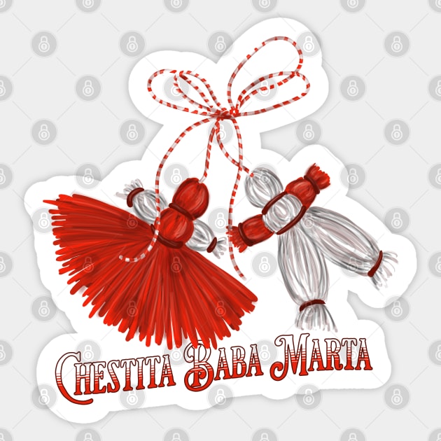 Chestita Baba Marta Martenitsas Sticker by HolidayBug